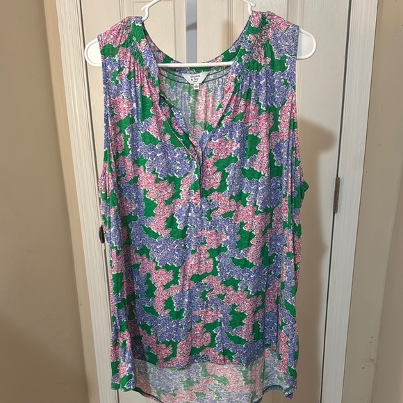 crown & ivy Tops - Crown & Ivy Floral Sleeveless Blouse